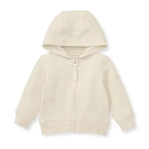 Burt's Bees Baby Unisex Jacket, Lightweight Zip-up Sweatshirt Hooded Coat or Vest, Organic Cotton 