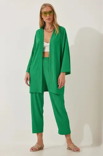 Bürümcük Kimono Pantolon Takım-yeşi 