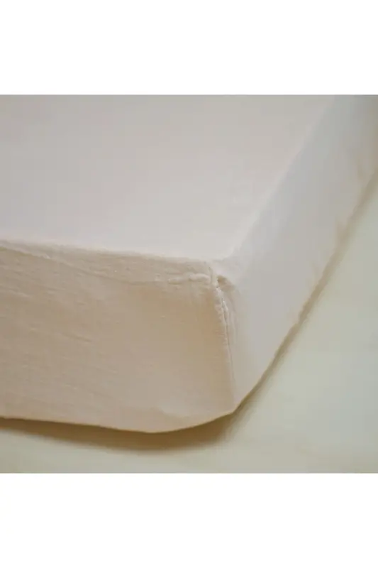 Bürümcük Müslin Bebek Nevresim Takımı 70x110 Cm %100 Organik Pamuk 15 Cm Yatak Yüksekliği(CAPPUCİNO)-Cappucino - 2