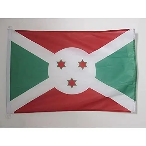 Burundi NAUTICAL Flag 18'' x 12'' - Burundian flags 30 x 45 cm. - Banner 12x18 in for boat - AZ FLAG - AZ FLAG