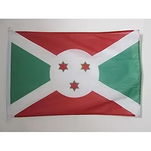 Burundi NAUTICAL Flag 18'' x 12'' - Burundian flags 30 x 45 cm. - Banner 12x18 in for boat - AZ FLAG 