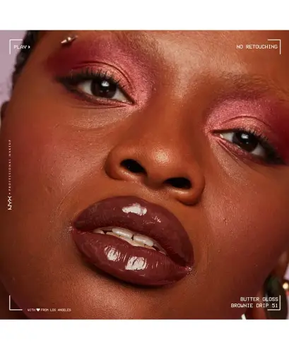 Butter Gloss Non-Stick Lablar uchun Yaltiroq-Brownie Drip - 7