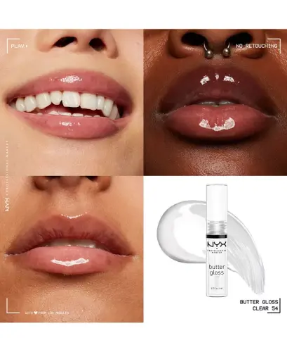 Butter Gloss Non-Stick Lip Gloss-Clear - 6