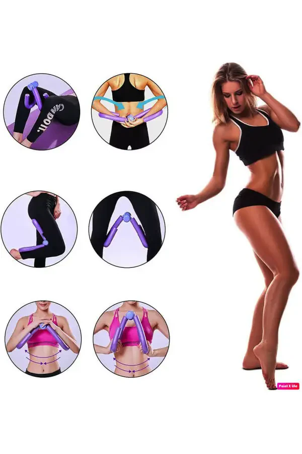 Butterfly Arm and Leg Exercise Machine Tightener Thigh Corrector + Lab-30 Resistance Band - 4