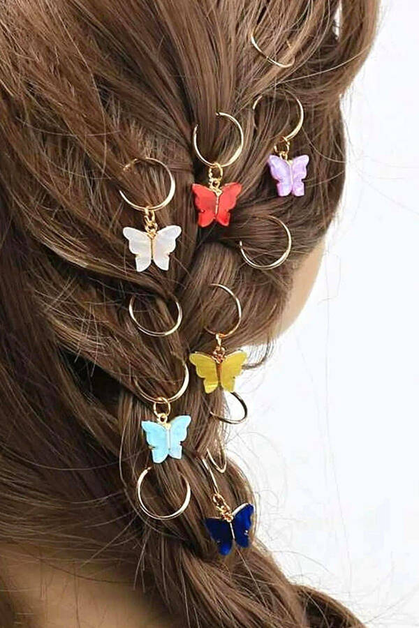 Butterfly Colorful 20 Piece Hair Clip Set - 1