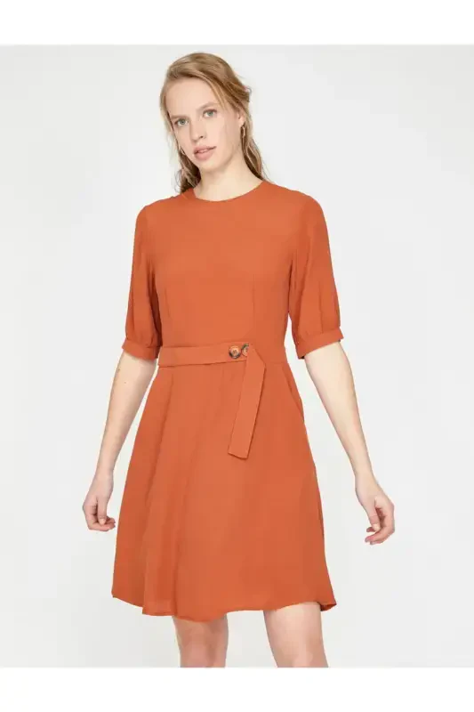 Button Detail Dress - KOTON