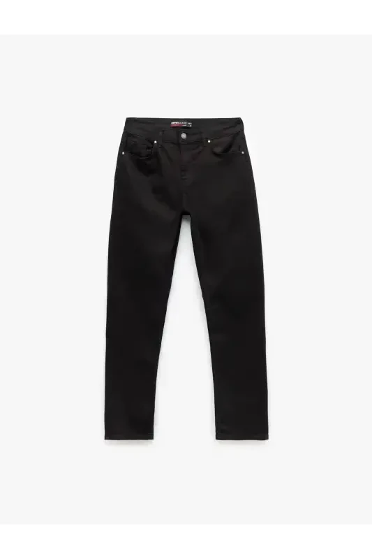 Button Detailed Straight Fit Jeans - Mark Jea - 4