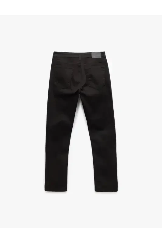 Button Detailed Straight Fit Jeans - Mark Jea - 5