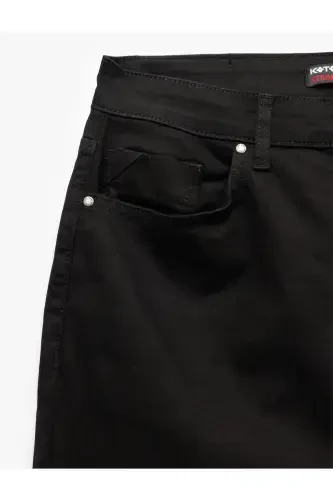 Button Detailed Straight Fit Jeans - Mark Jea - 7