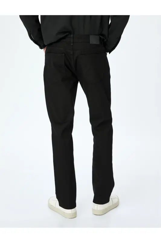 Button Detailed Straight Fit Jeans - Mark Jea - 4