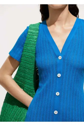 Button-Down Crochet Dress - MANGO WOMAN (1)
