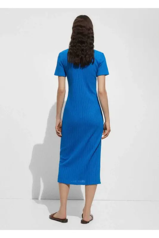 Button-Down Crochet Dress - 5