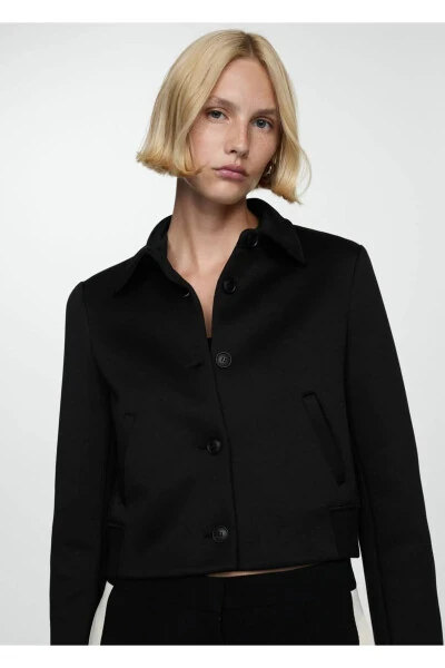 Button-Down Straight-Cut Jacket - MANGO