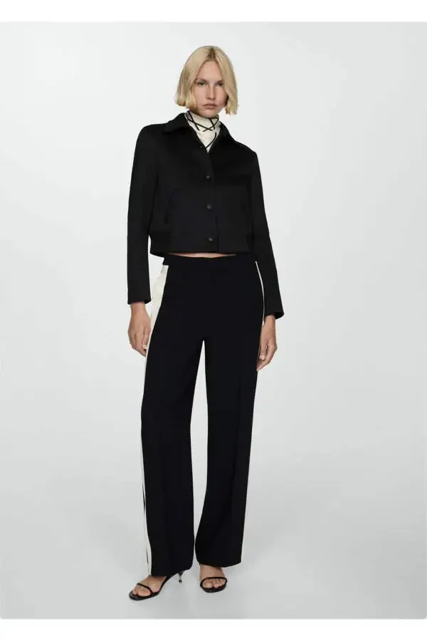 Button-Down Straight-Cut Jacket - 2