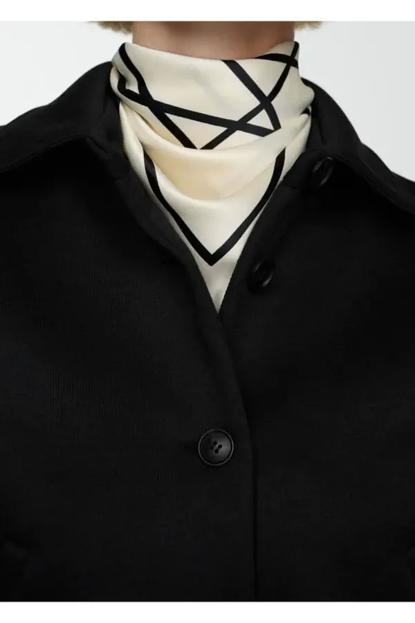 Button-Down Straight-Cut Jacket - 5