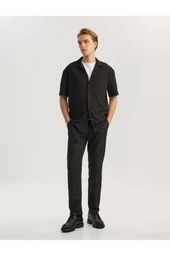 Button-Down Turnover Collar Regular Fit Classic Short Sleeve - 1