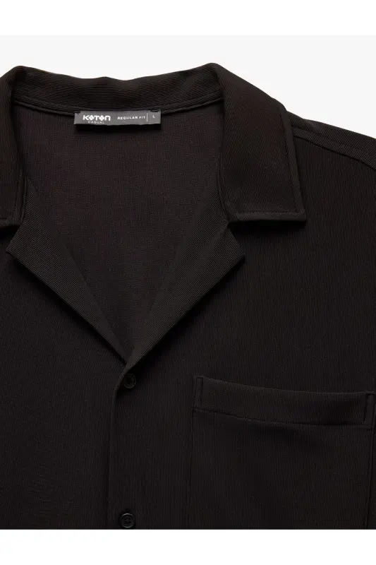 Button-Down Turnover Collar Regular Fit Classic Short Sleeve - 5