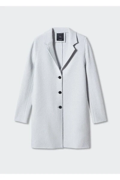 Button Down Wool Coat - 3