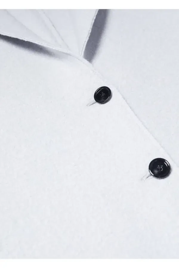 Button Down Wool Coat - 6