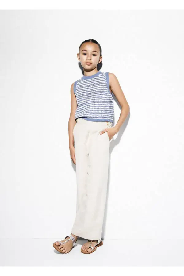 Button-up linen pants - 2