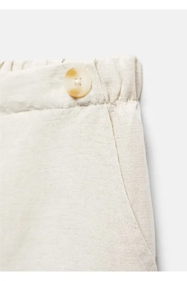 Button-up linen pants - 5