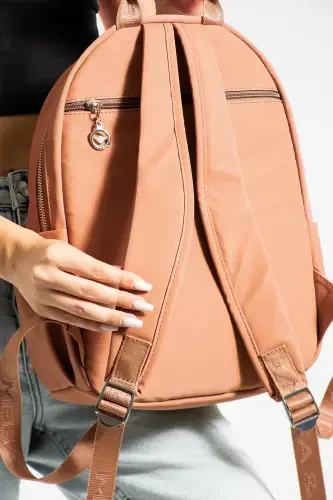 Button Женский атласный рюкзак с регулируемыми бретелями - VIZON - 3