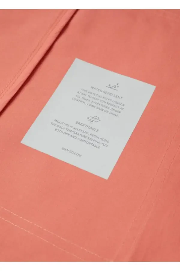 Buttoned Cotton Trench Coat - 5