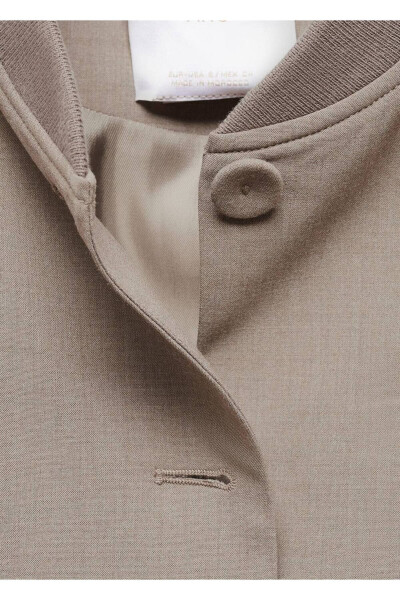 Buttoned cropped jacket - 6