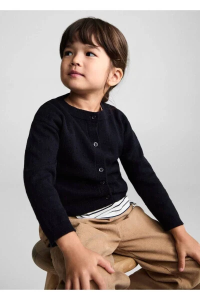 Buttoned Knit Cardigan - MANGO BABY