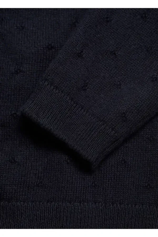 Buttoned Knit Cardigan - 5