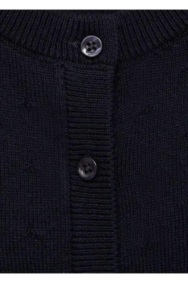 Buttoned Knit Cardigan - 7