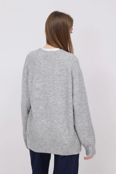 Buttoned Knit Cardigan H3440 - 5