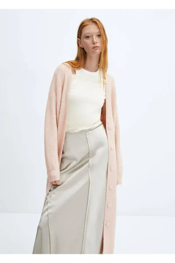 Buttoned long cardigan - 1