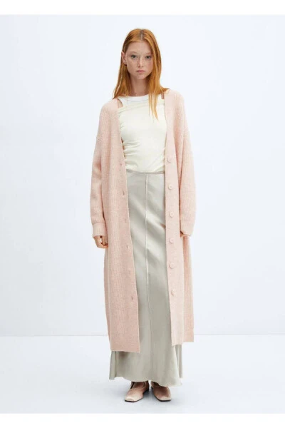Buttoned long cardigan - MANGO (1)