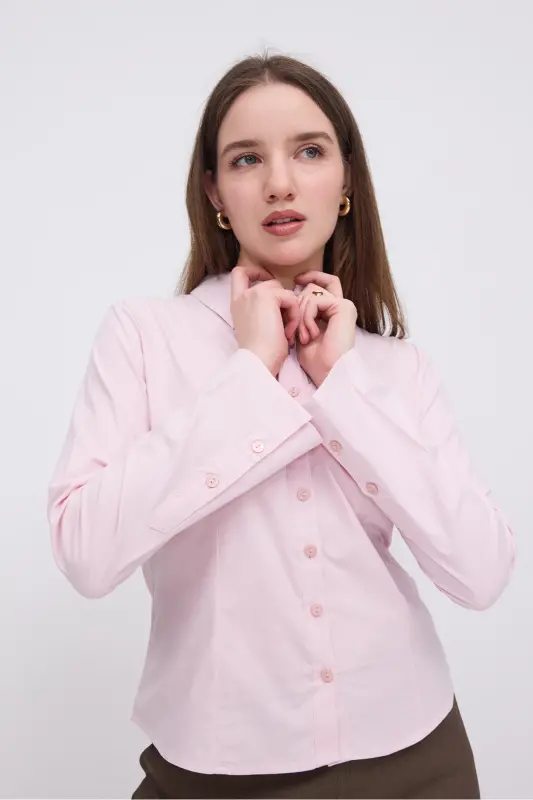 Buttoned Long Sleeve Shirt G16809-Y9-Lotus - 2