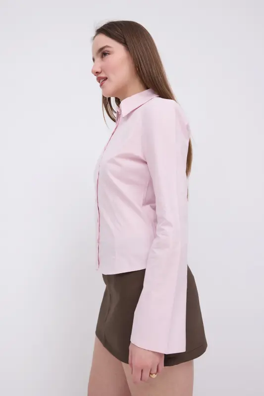 Buttoned Long Sleeve Shirt G16809-Y9-Lotus - 4