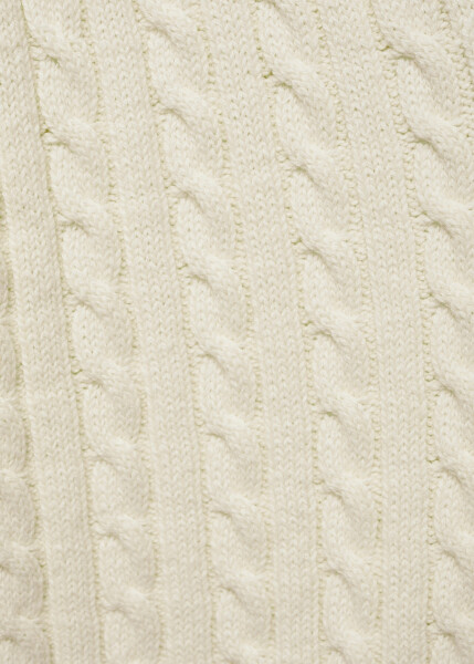 Buttoned thick knit cardigan - Off white - 14