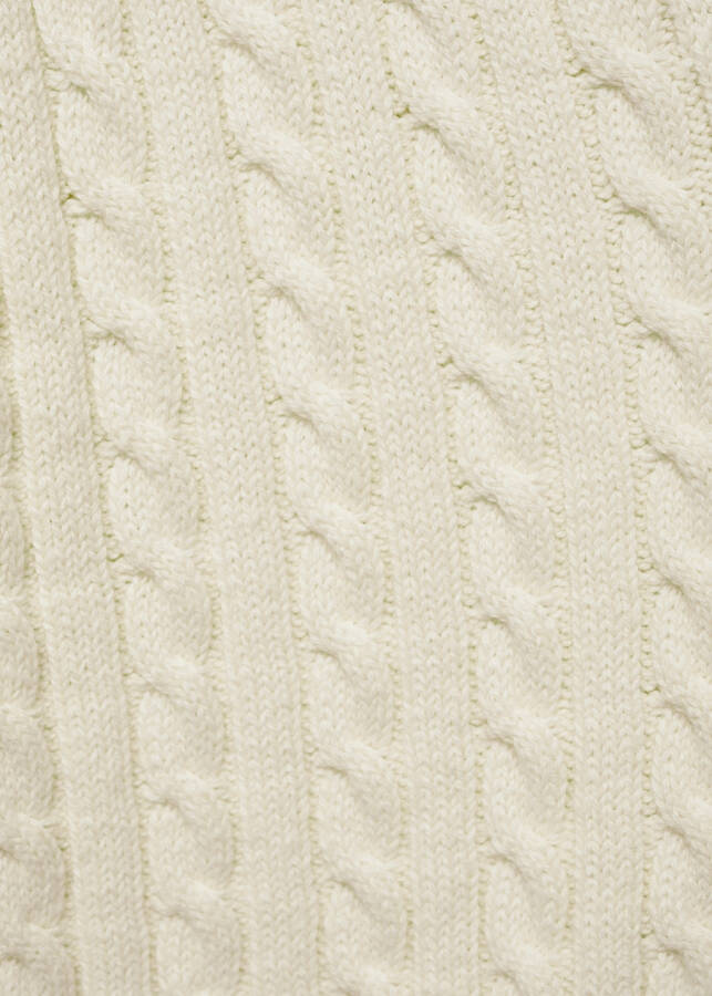 Buttoned thick knit cardigan - Off white - 14