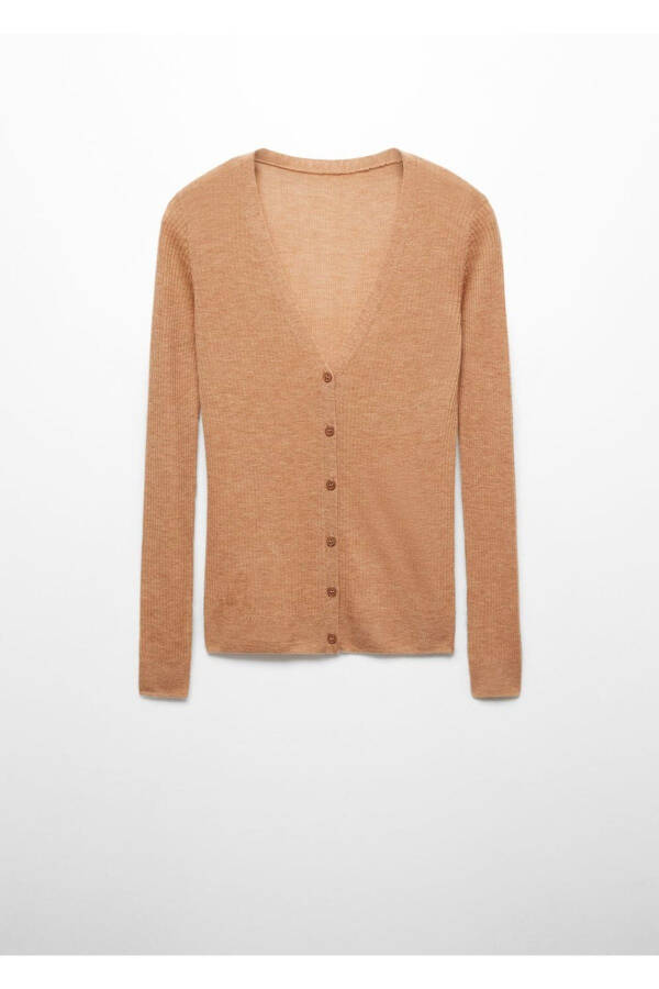 Buttoned Wool Cardigan - 3