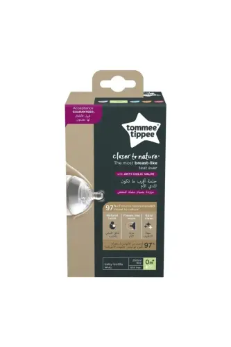 Бутылочка для кормления Closer To Nature, 260 мл х 1 - Белая - TOMMEE TIPPEE (1)