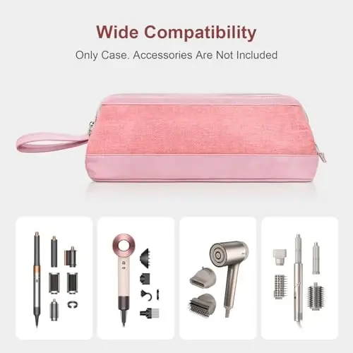 Buwico Airwrap Dyson/Shark Flexstyle uchun sayohat qutisi, Dyson Airwrap/Shark Flexstyle to'liq styler va aksessuarlar uchun sayohat sumkasi, Dyson/Shark soch quritgich uchun sayohat sumkasi - 6