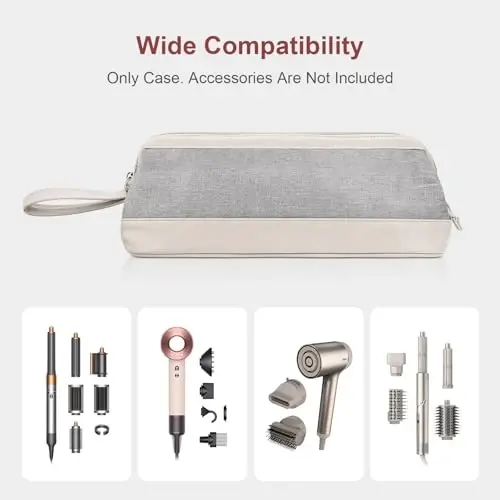 Buwico Airwrap Travel Case for Dyson/Shark Flexstyle, Travel Pouch for Dyson Airwrap/Shark Flexstyle Complete Styler and AttacModazoneents, Travel Bag for Dyson/Shark Hair Dryer - 6
