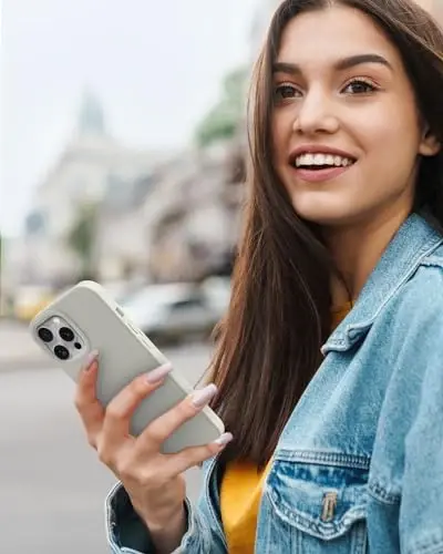 BUYDOT for iPhone 15 Pro Case Liquid Silicone Slim Shockproof Protective Cover 6.1 Inch Anti-Scratch Drop Protection, Stone - 7