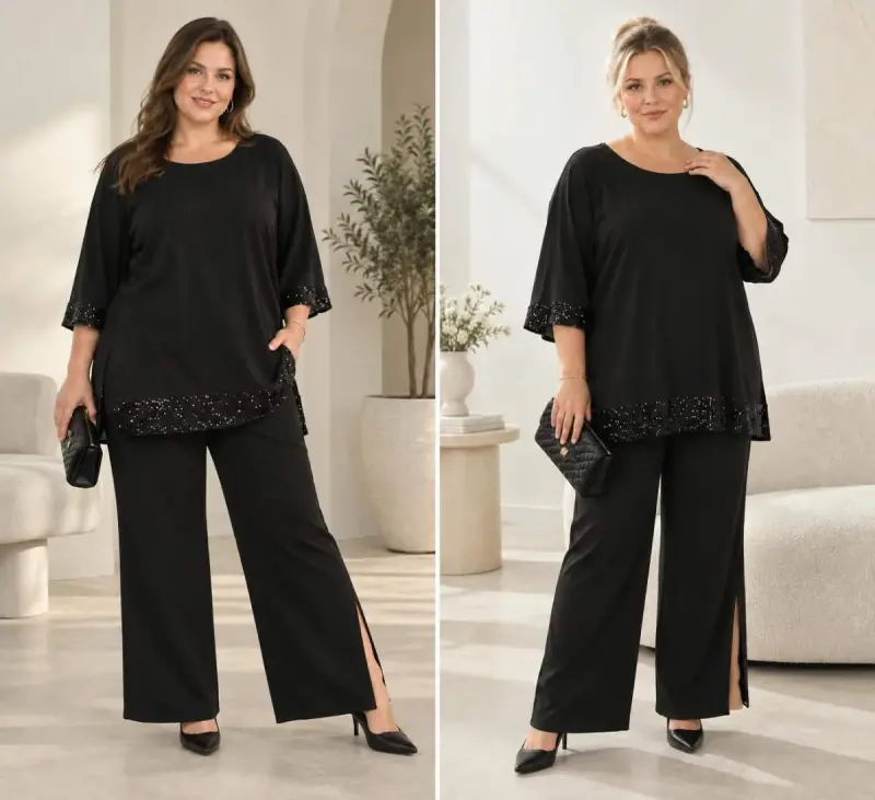 Büyük Beden Abiye Bluz Tunik DD502100 - 1