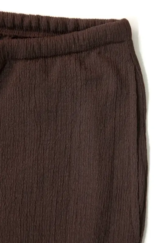 Büyük Beden Beli Lastikli Cepli Pantolon - 6