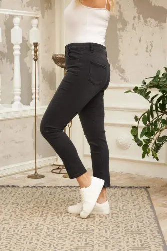 Büyük Beden Füme Pantolon - BÜYÜKBEDENIZ (1)