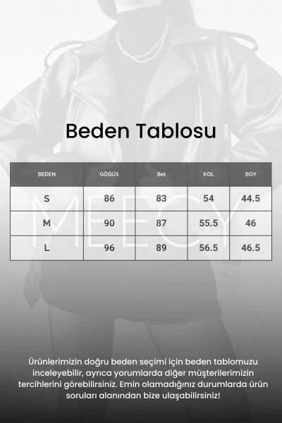 Oversıze Kemerli Deri Tarz Ceket-Yeşil - MEECY (1)