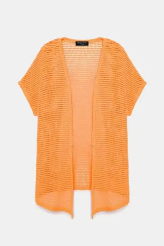Büyük Beden Örgü File Kimono - 7