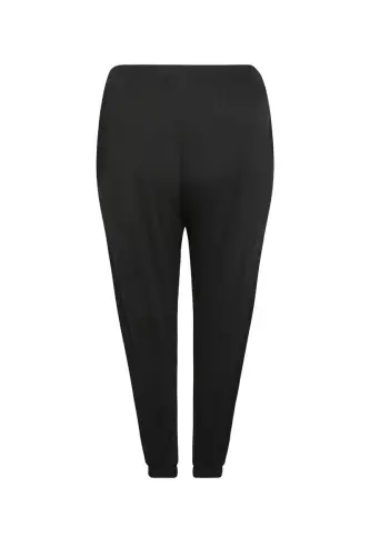 Büyük Beden Şalvar Kesim Paçası Lastikli Jogger - 6