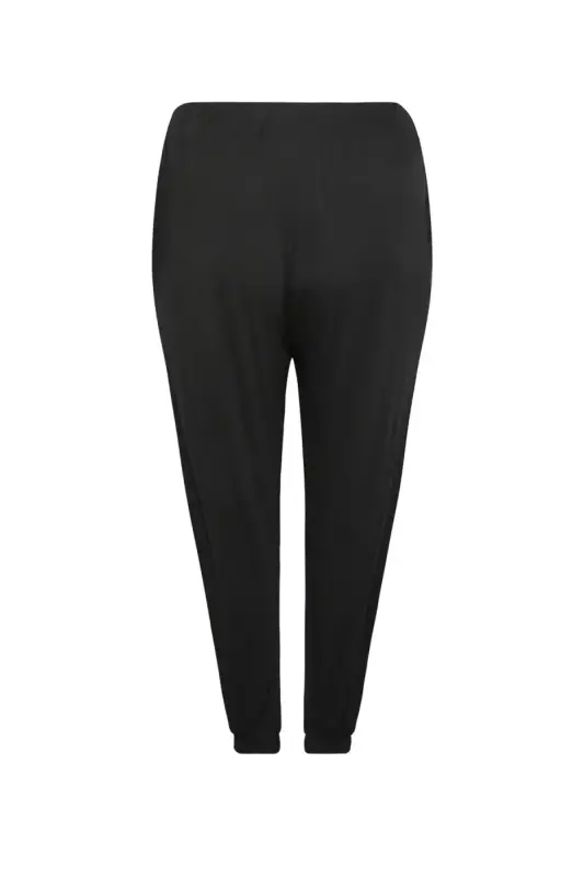 Büyük Beden Şalvar Kesim Paçası Lastikli Jogger - 6